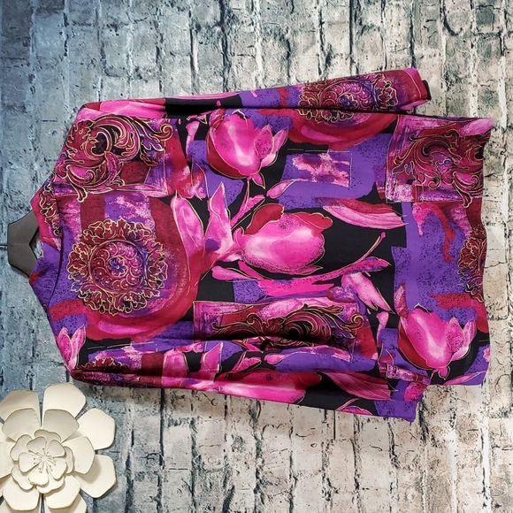 Vintage | Kensington Square 80s Pink and Purple Blazer Jacket - Picture 7 of 9